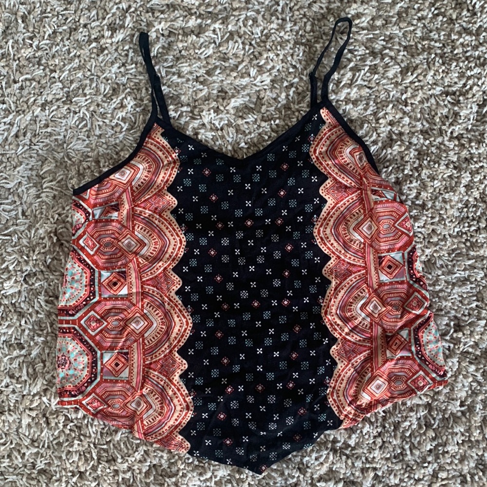 Patterned Crop Top Xhilaration